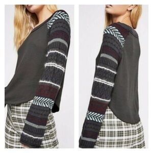 Free People Fairground Thermal Sweater Small